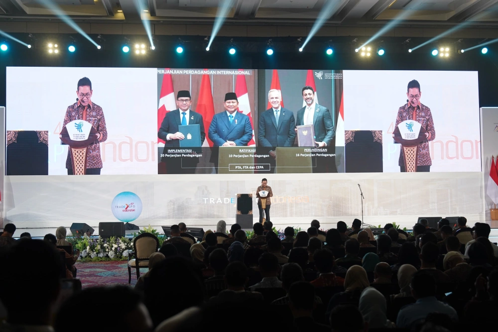 Menteri Perdagangan Budi Santoso Membuka Trade Expo Indonesia Ke 40 Di Indonesia Convention Exhibition Bsd City, Kabupaten Tangerang, Banten, Rabu 15 Oktober 2025 (Dokumen Istimewa)